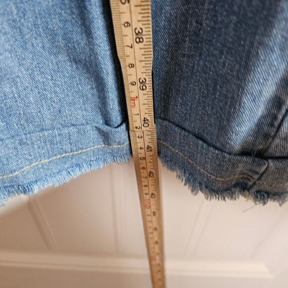 Democracy Vintage Beaded Jeans Women Size 14 Blue Y2K Cottage Boho Western Indie - Picture 10 of 13